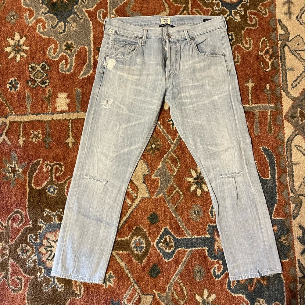 Citizens Of Humanity Light Gray Boyfriend Jeans